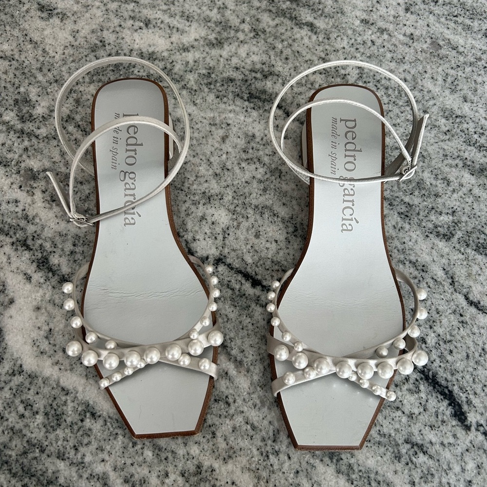Pedro Garcia pearl heeled sandal